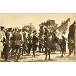 FOTO-AK HERMANN GÖRING, Momentaufnahme als General der Infanterie zu Pferde, m. General u.
