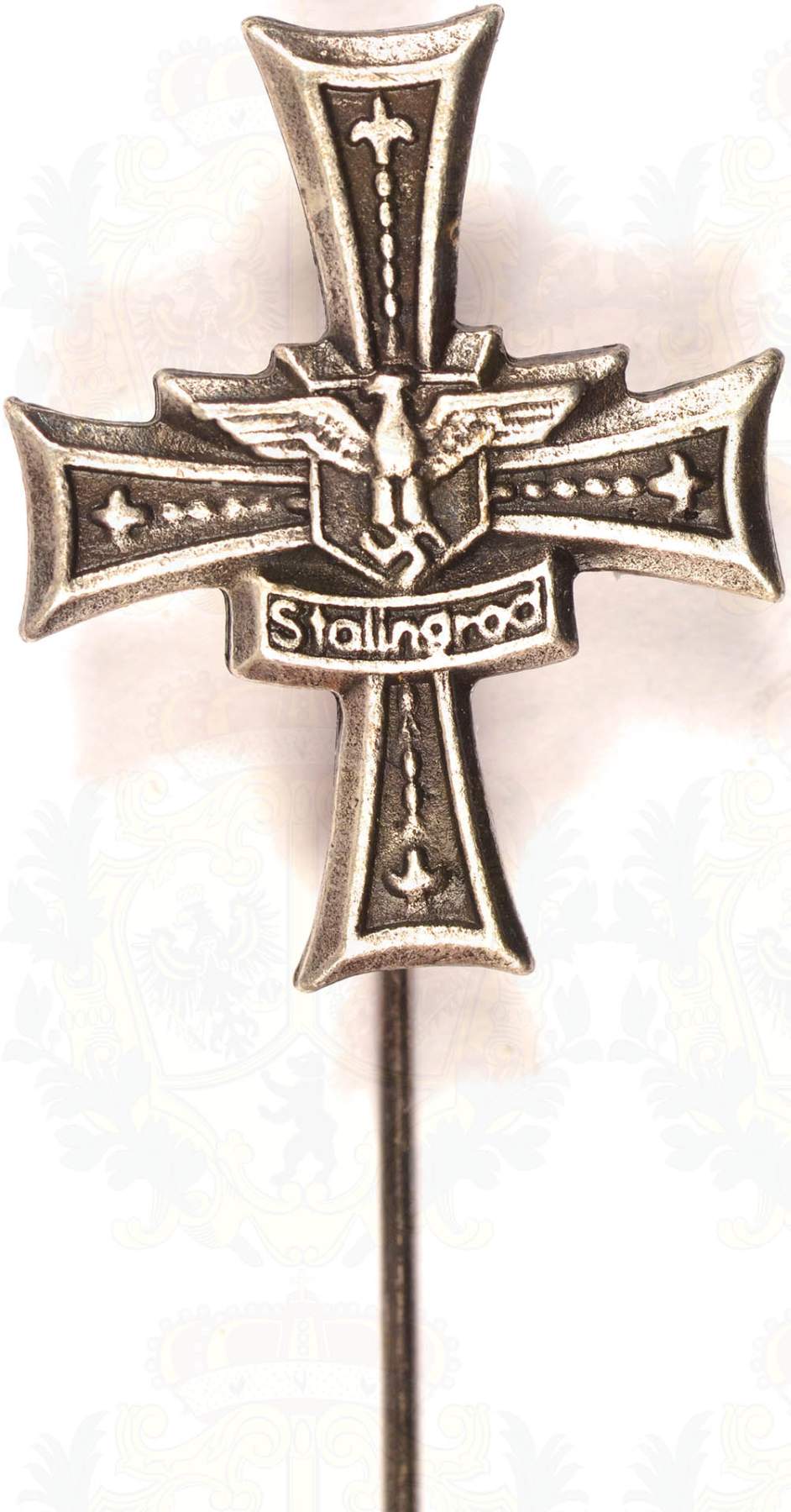 REGIMENTSABZEICHEN, Hoch- und Deutschmeisterkreuz (&quot;Stalingrad-Kreuz&quot;), lg.  Nadel, keine Garantie