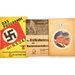 3 KLEINSCHRIFTEN, "Das Programm der NSDAP", G. Feder, Eher-V. 1936, 64 S.; "Großdeutscher