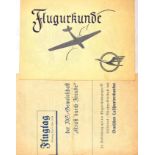 FLUGURKUNDE HANSA-FLUGDIENST, zum Erstlingsflug, blanko, m. Werbung d. Volckmann-Verlages; dazu
