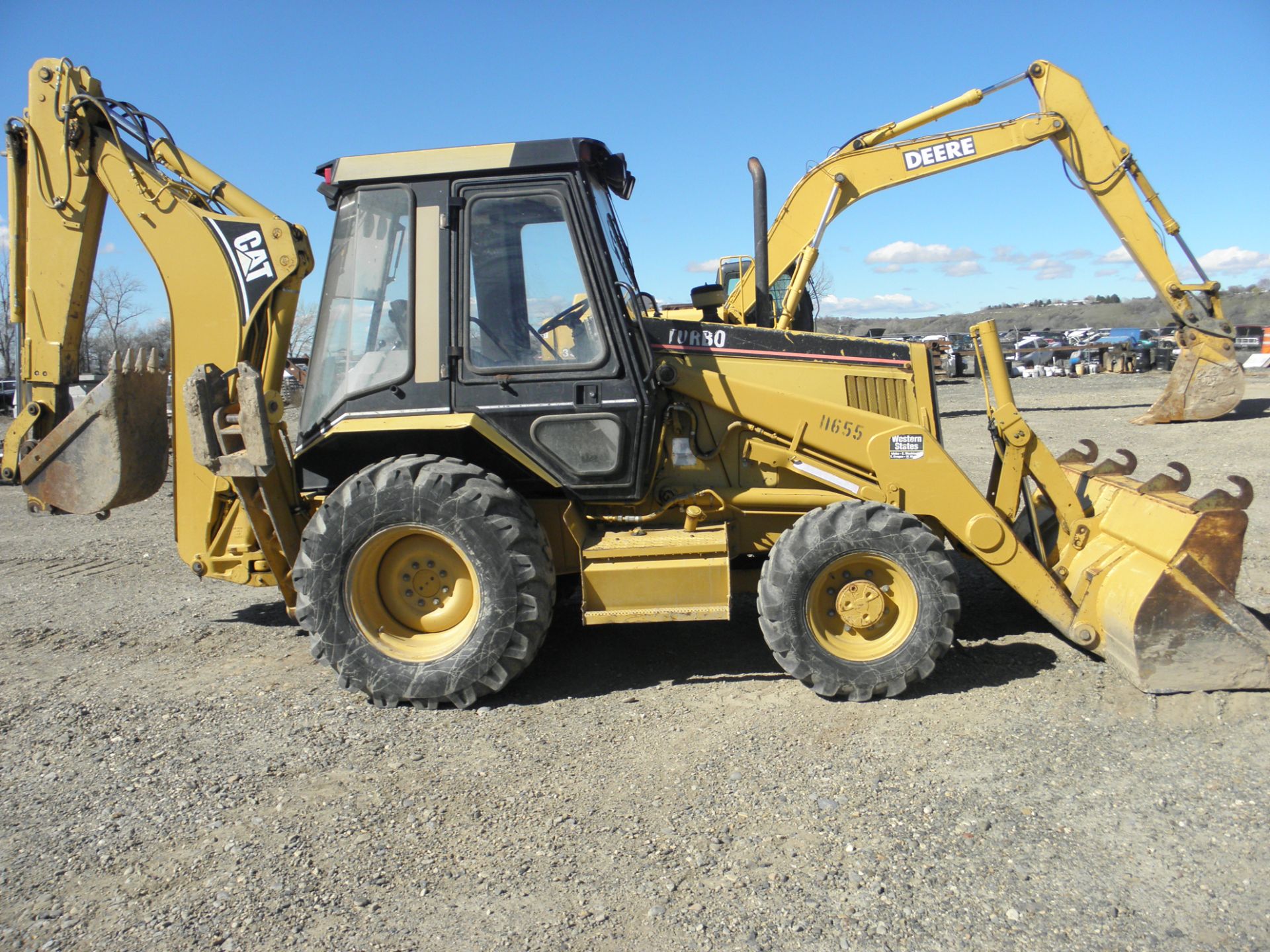 1996 Caterpillar 416 Turbo MFWD Extenda Hoe 9658 hrs