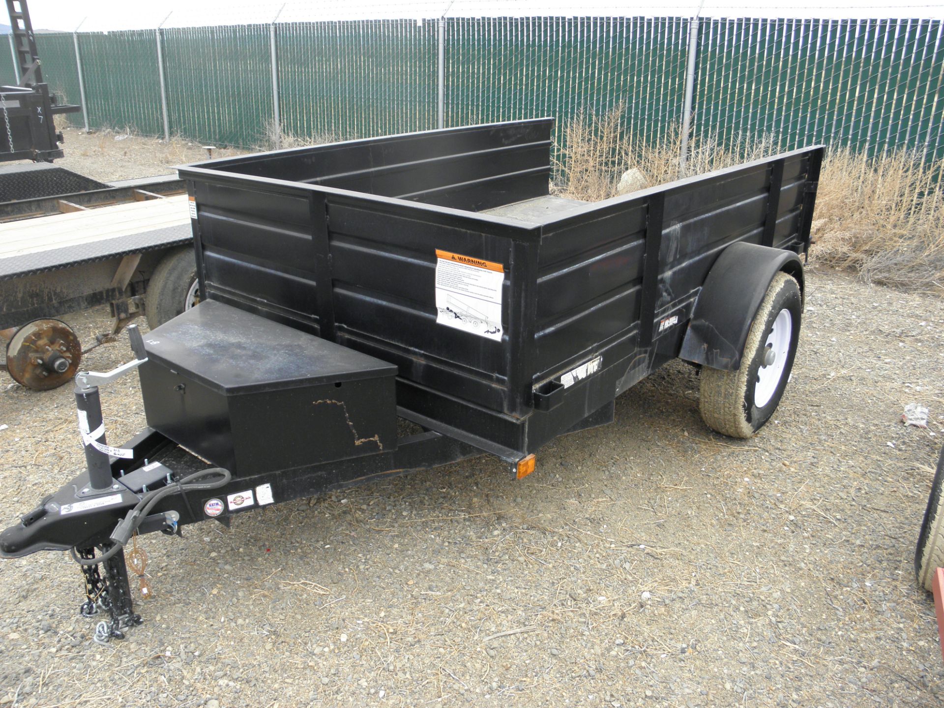 5X 8' single axle elec hyd dump trailer