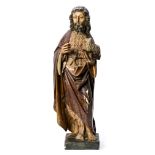 Attributed to Alejo de Vahía ? - ? circa 1515 Saint John the Baptist Sculpture in carved and