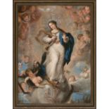 Last third of the 17th Century Madrid school The Virgin of the Immaculate Conception Oil on canvas