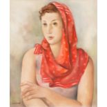 Artur Carbonell i Carbonell Sitges 1906 - 1973 Female portrait Oil on canvas Signed 55x46,2 cm