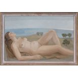 Xavier Valls Barcelona 1923 - 2006 Female Nude Oil on canvas Signed and dated 1955. On the