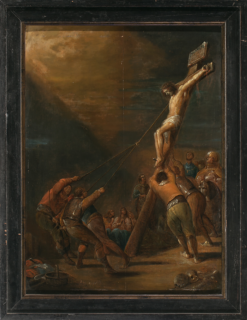 Dutch school, 17th Century Circle of Lambert Doomer The Crucifixion Oil on panel We would like to