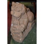 Antiquities - a sandstone stylised lion