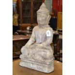 Antiquities - a  Shan stone Buddha, in C