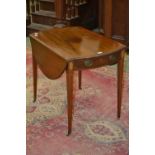 A 19th century mahogany Pembroke table,