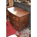 A Regency mahogany bow front chest of dr