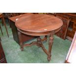 A 19th century circular centre table, mo