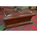 A substantial Regency mahogany sarcophag