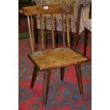 A rustic ash kitchen chair