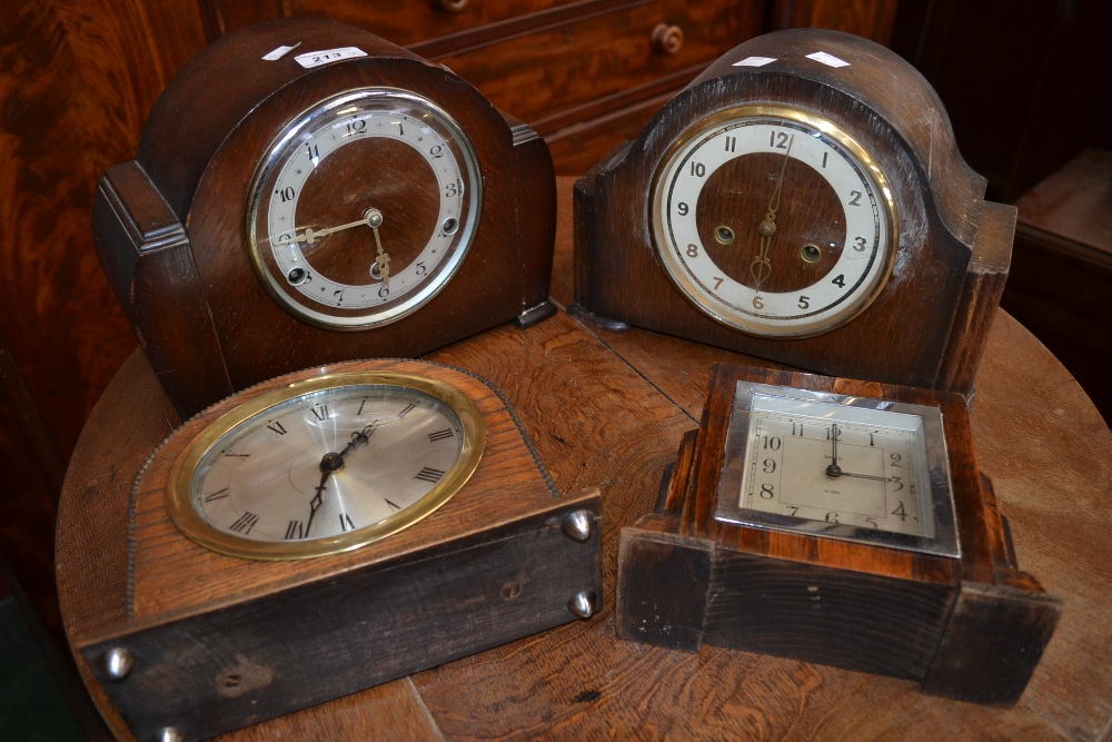 Clocks - an oak cased Westminster chimin