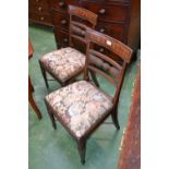 A pair of 19th century American mahogany