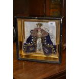 A Queen Anne style doll, cased