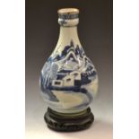 A Chinese bottle vase, decorated in unde