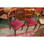 A pair of early 19th century mahogany ha