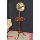 A George III mahogany shaving stand, hin