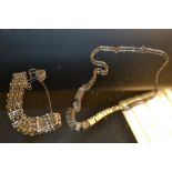 A 9ct gold gate link bracelet and a 9ct