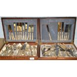 A Kings pattern canteen of cutlery, othe