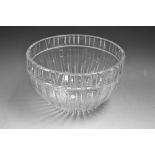 A Tiffany clear glass Atlas fruit bowl,