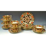 A set of six Royal Crown Derby Imari 112