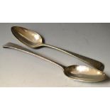 A George III silver serving spoon, Londo