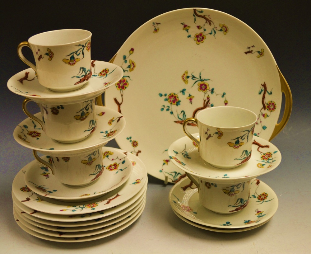 A Limoge six setting coffee set, compris