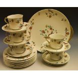 A Limoge six setting coffee set, compris