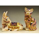 A Royal Crown Derby paperweight Donkey,