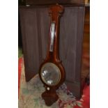 A Victorian mahogany barometer, Millard,