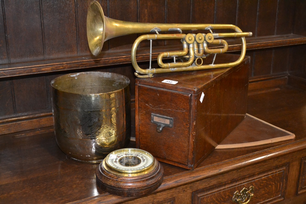 Boxes and Objects -  barometer; brass ja