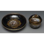 A Meissen miniature cup, cover and stand
