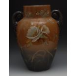 A large two-handled Art Pottery vase, im
