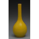 A 19th century monochrome bottle vase, y
