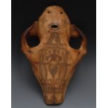Tribal Art - a Belu or Tetum bone skull