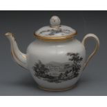 An English Porcelain teapot and cover, p