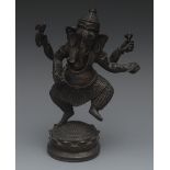 Indian School, a bronze, Ganesh, he stan