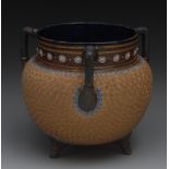 A Doulton Lambeth stoneware cauldron tyg