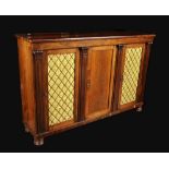 A post-Regency rosewood side cabinet, re