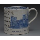 A 19th century pearlware commemorative p