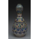 An Middle Eastern tin glazed pottery ovo