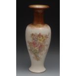 A Doulton Burslem inverted baluster vase