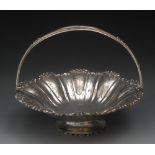 An early Victorian silver fluted shaped