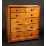 A Victorian mahogany chest, probably Sco