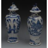 A pair of Chinese temple jars and covers