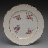 A Sevres shaped circular  plate, painted