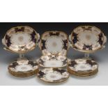 An early 20th century Coalport dessert s